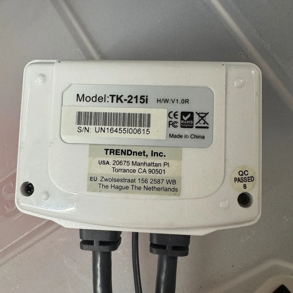 TRENDnet TK-215i 2-Port USB KVM Switch with Audio and Remote Switch White